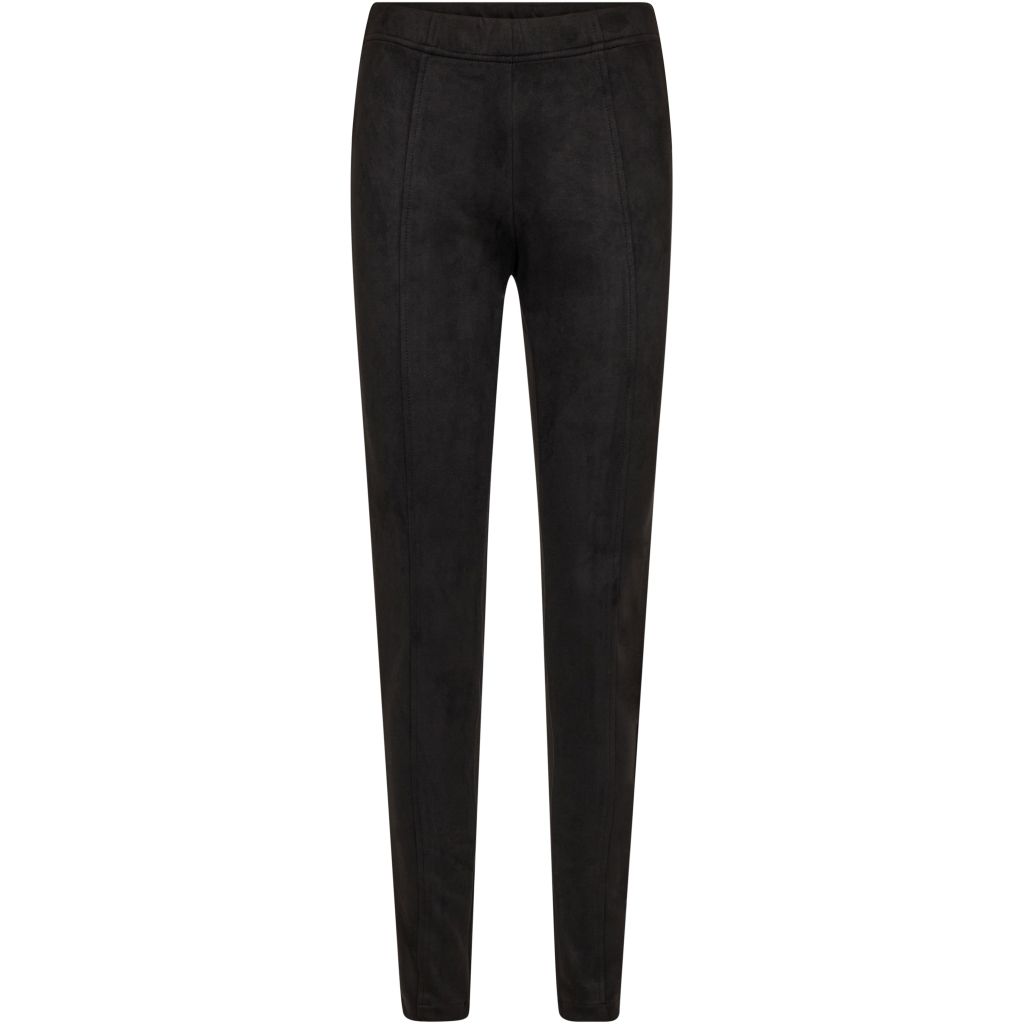 Hose Leggings Wildlederoptik, schwarz