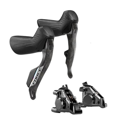 SRAM Force AXS Schalt-  Bremshebel inkl. hydraulischer Scheibenbremse Flat Mount E1  Set