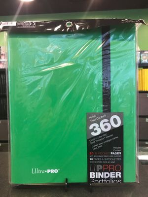 UP BINDER PRO 9PKT LIME GREEN