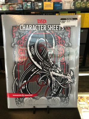 DND RPG CHARACTER SHEETS (24)