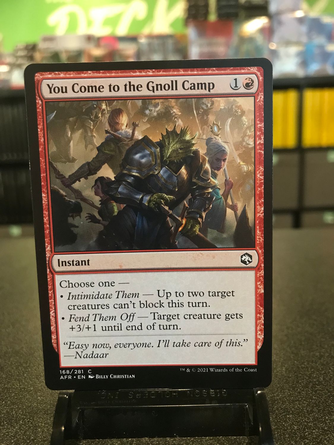 You Come to the Gnoll Camp  (AFR)