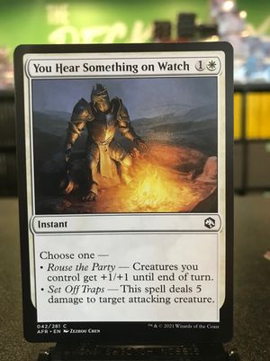 You Hear Something on Watch  (AFR)