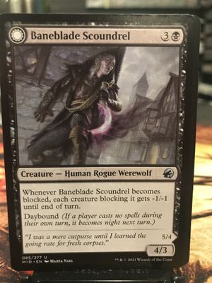 Baneblade Scoundrel // Baneclaw Marauder  (MID)