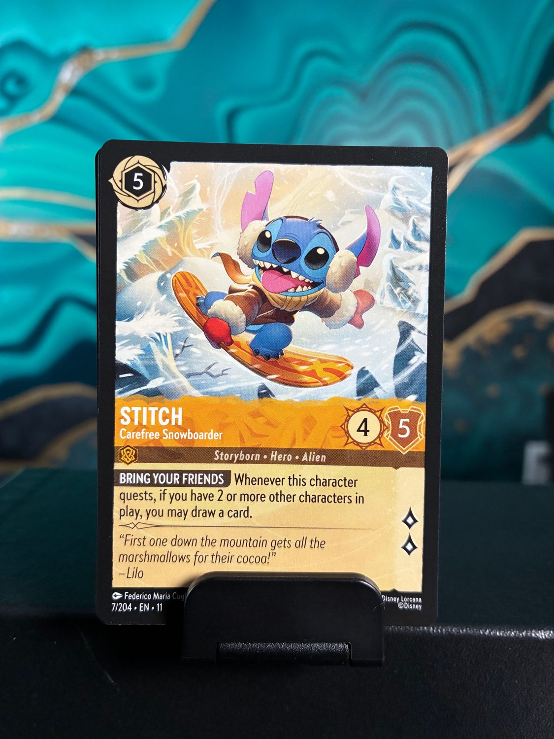 Stitch - Carefree Snowboarder  7  (WNS)