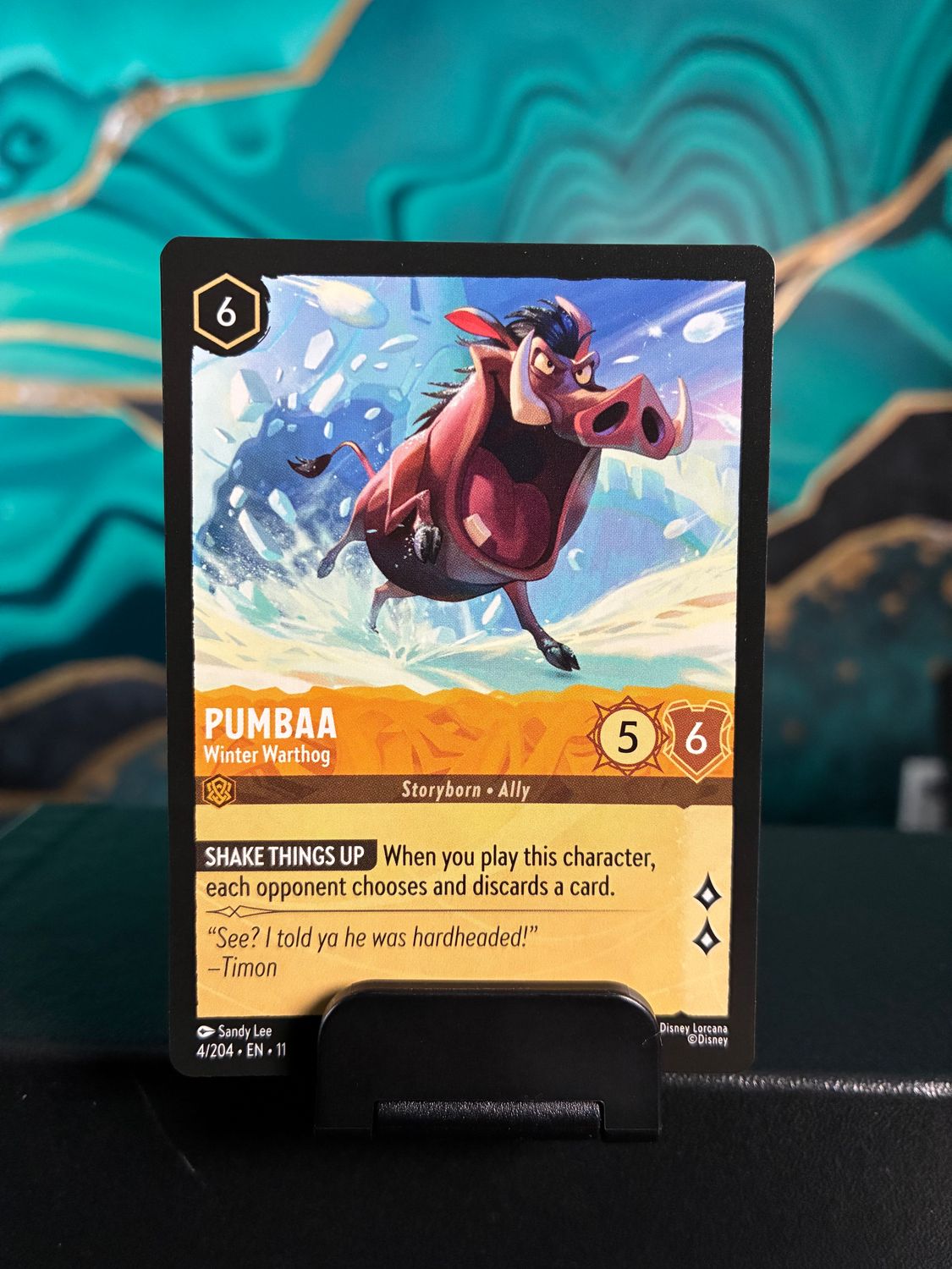 Pumbaa - Winter Warthog  4  (WNS)