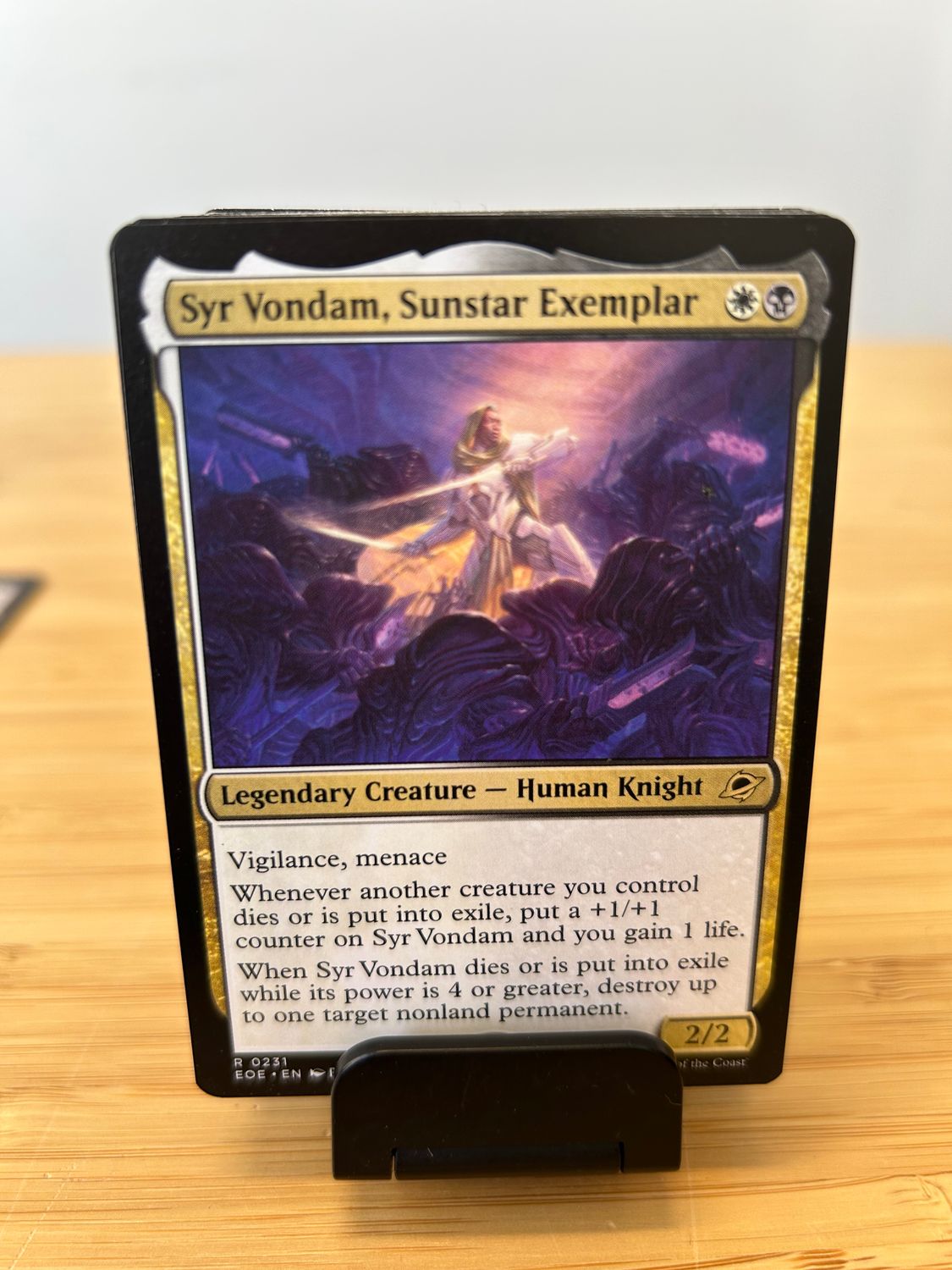 Syr Vondam, Sunstar Exemplar  (EOE)
