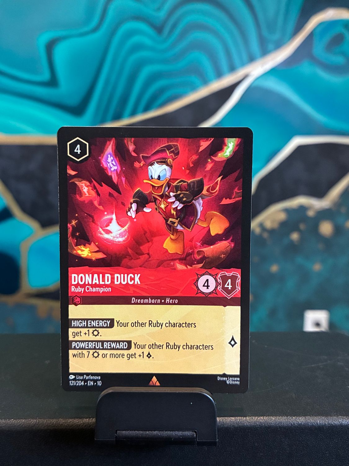 Donald Duck - Ruby Champion  121/204 (WIW)