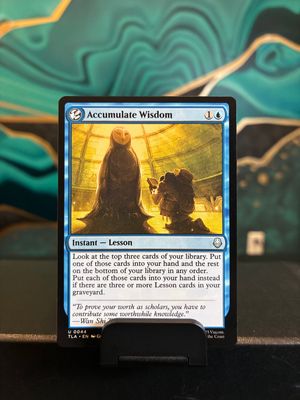 Accumulate Wisdom  (TLA)