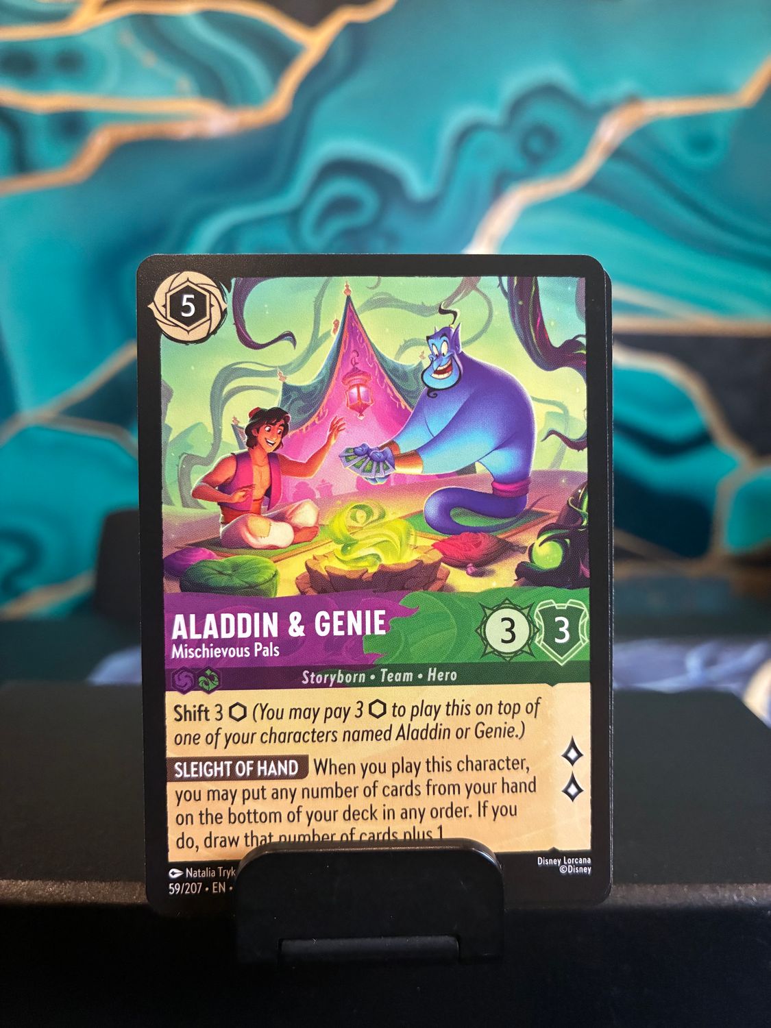 Aladdin &amp; Genie - Mischievous Pals  59/207 (AOV)