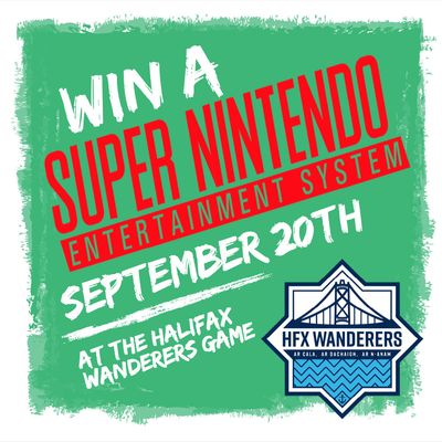 Win a Super Nintendo at the Wanderers September 20th!