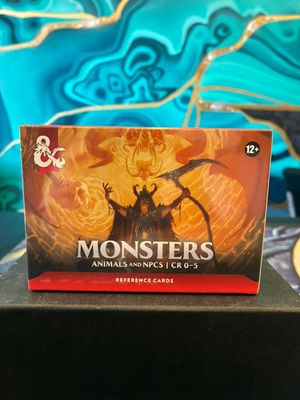 DND RPG REFERENCE CARDS MONSTERS  ANIMALS AND NPCS