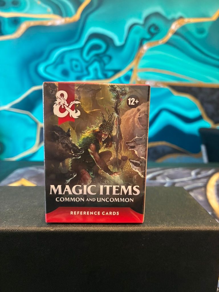 DND RPG REFERENCE CARDS MAGIC ITEMS COMMON AND UNCOMMON