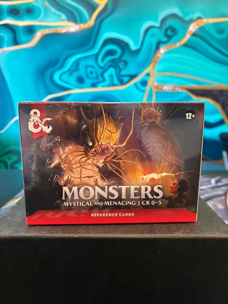 DND RPG REFERENCE CARDS MONSTERS MYSTICAL AND MENACING