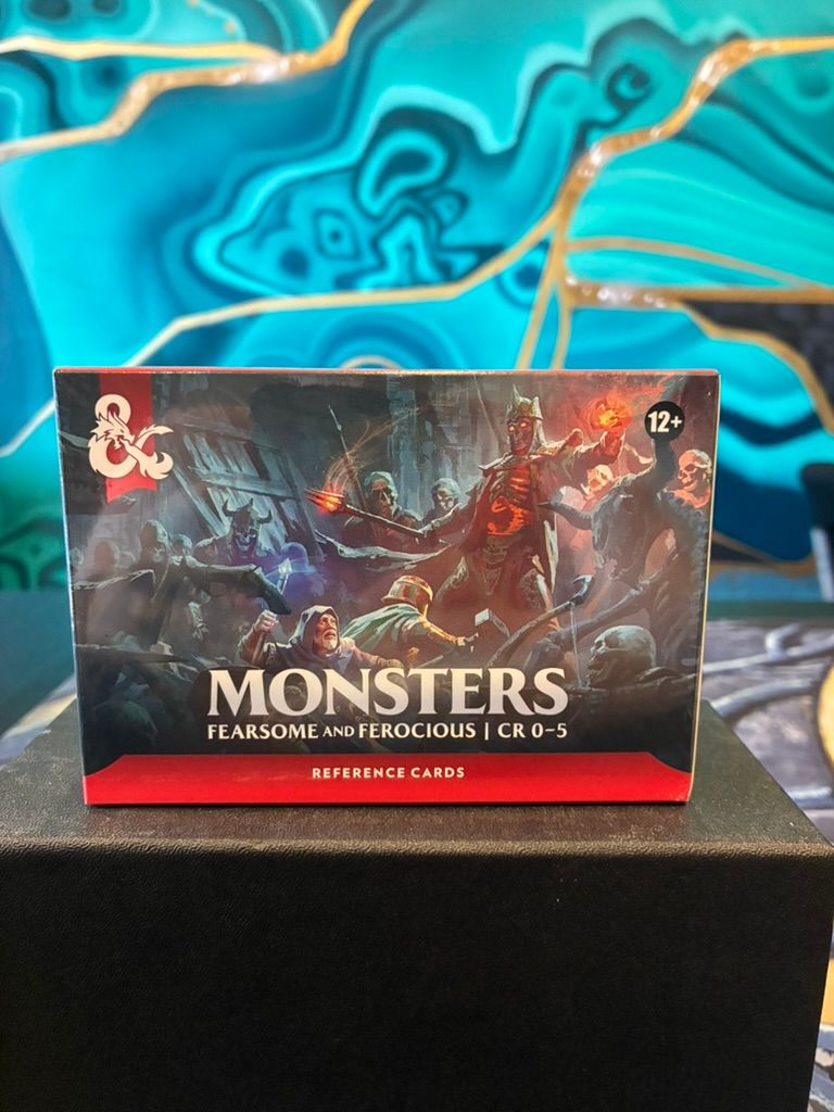 DND RPG REFERENCE CARDS MONSTERS FEARSOME AND FEROCIOUS