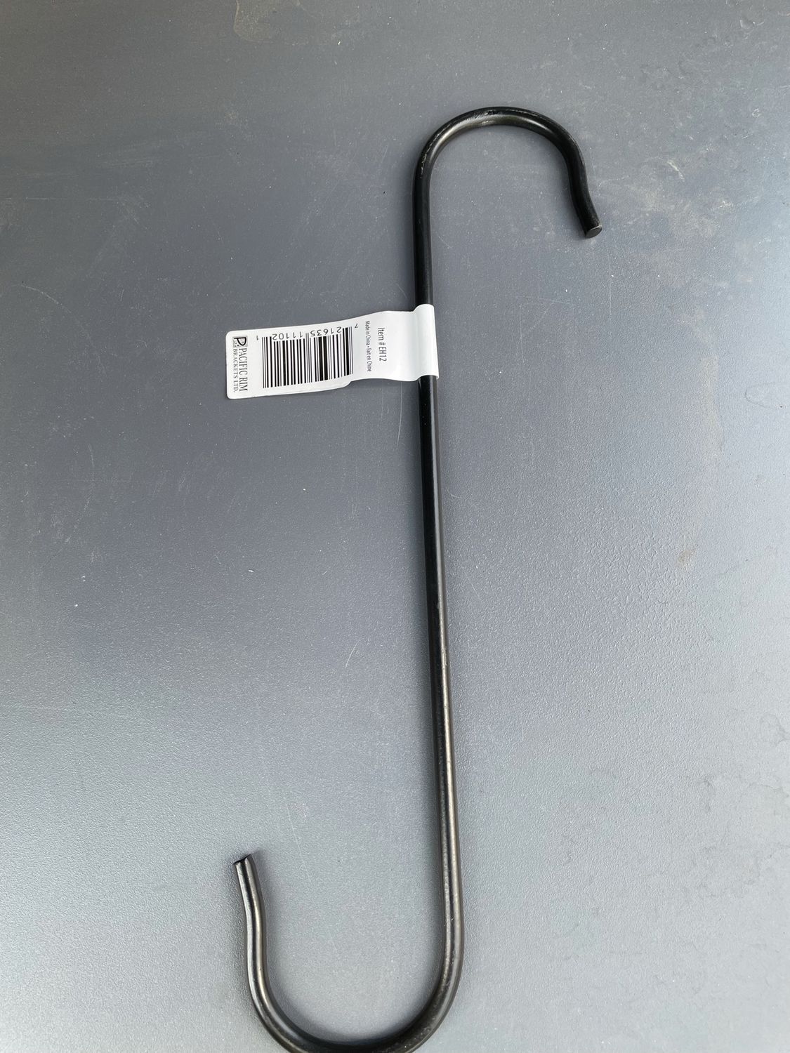 Extension Hook - Black 12"