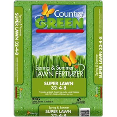 Country Green SuperLawn Fertilizer 9 kg 32-4-8 Country Green SuperLawn Fertilizer 9 kg 32-4-8