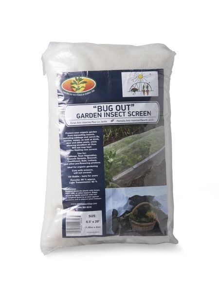 Bug Out Garden Insect Screen 6.5x20ft Bug Out Garden Insect Screen 6.5x20ft