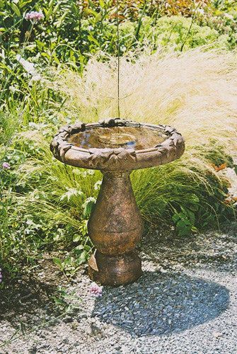 Oak Leaf Birdbath