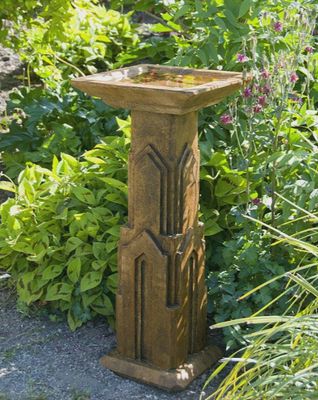 Art Deco Birdbath