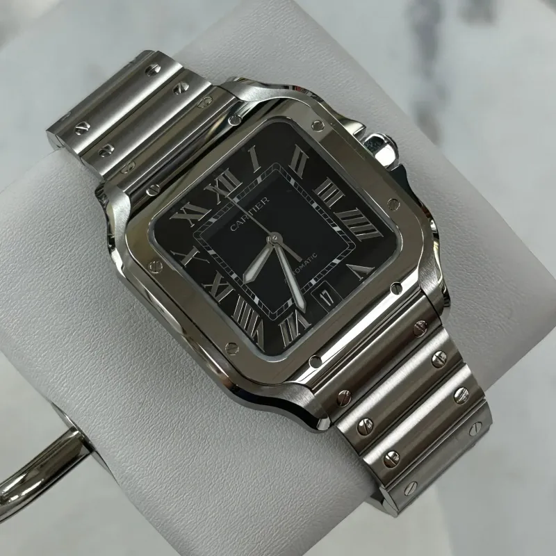 Cartier Santos Large, Blue Dial (Ref. WSSA0071)