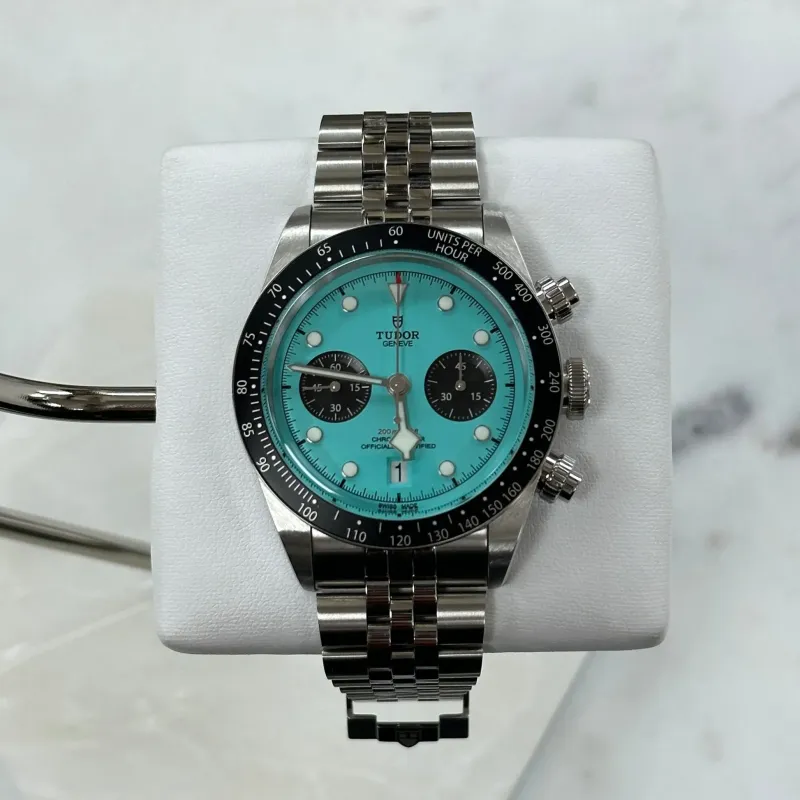 Tudor Black Bay, Flamingo Blue Chronograph (Ref. 79360N)
