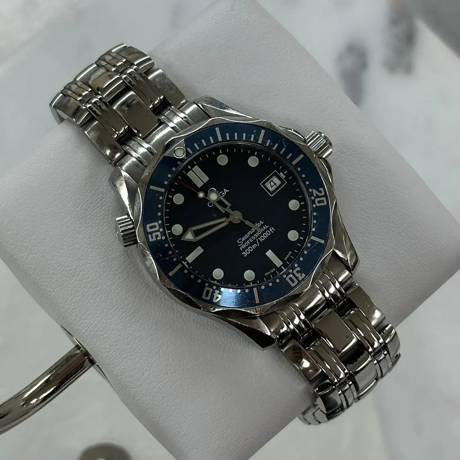 Omega Seamaster Midsize 36mm, Wave Blue Dial Watch