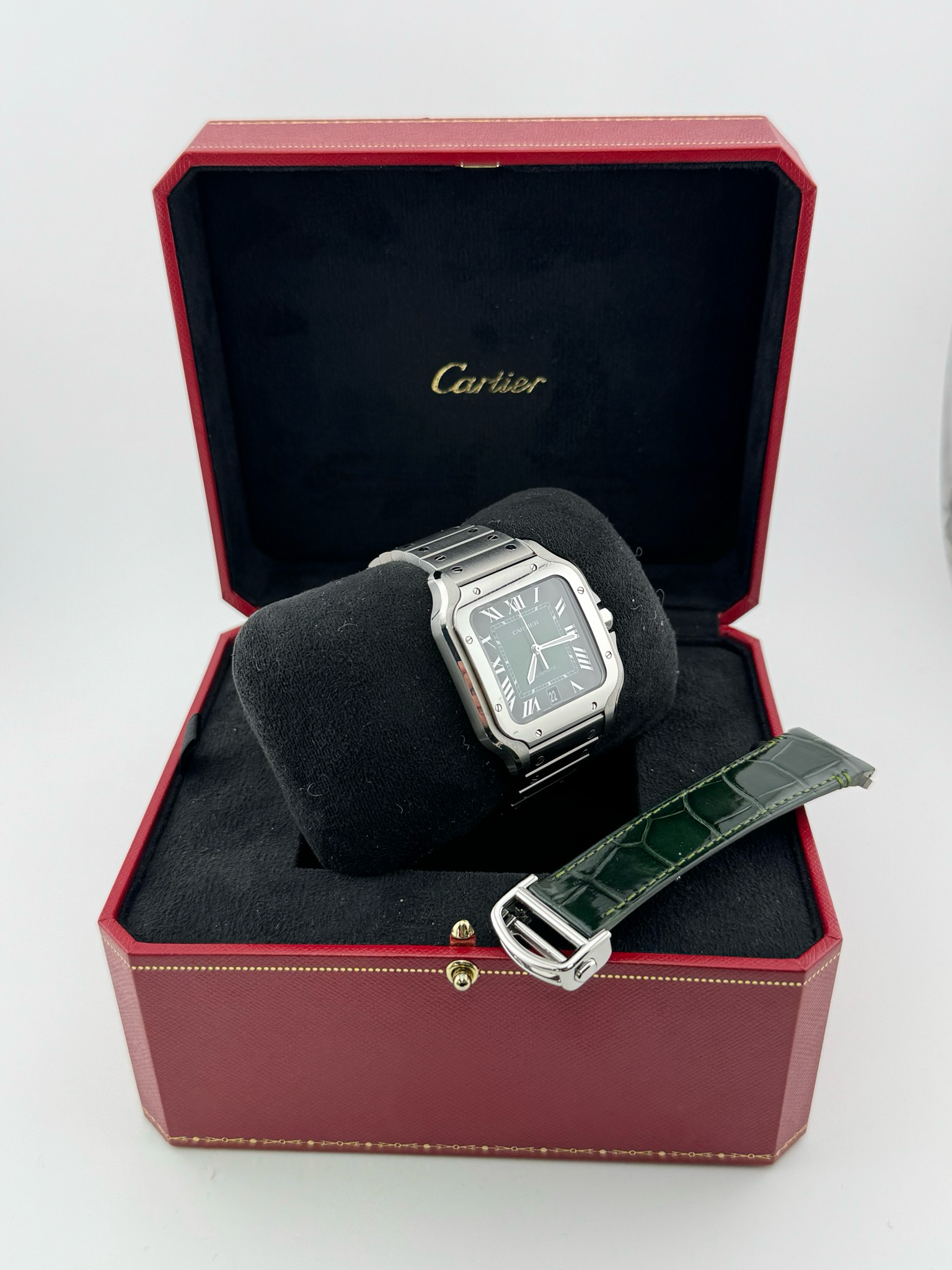 Cartier Santos Green Dial (ref:4072)