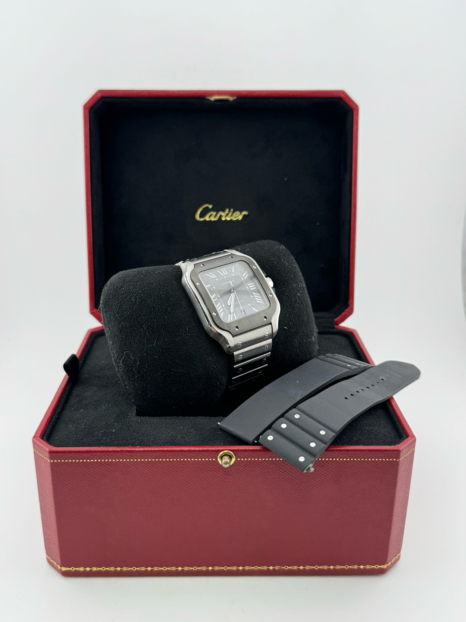 Cartier Santos Black Dial (ref: 4072)