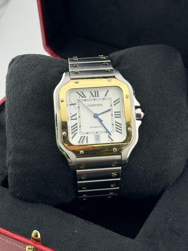 Cartier Santos L Two Tone Dial (ref: 4072)