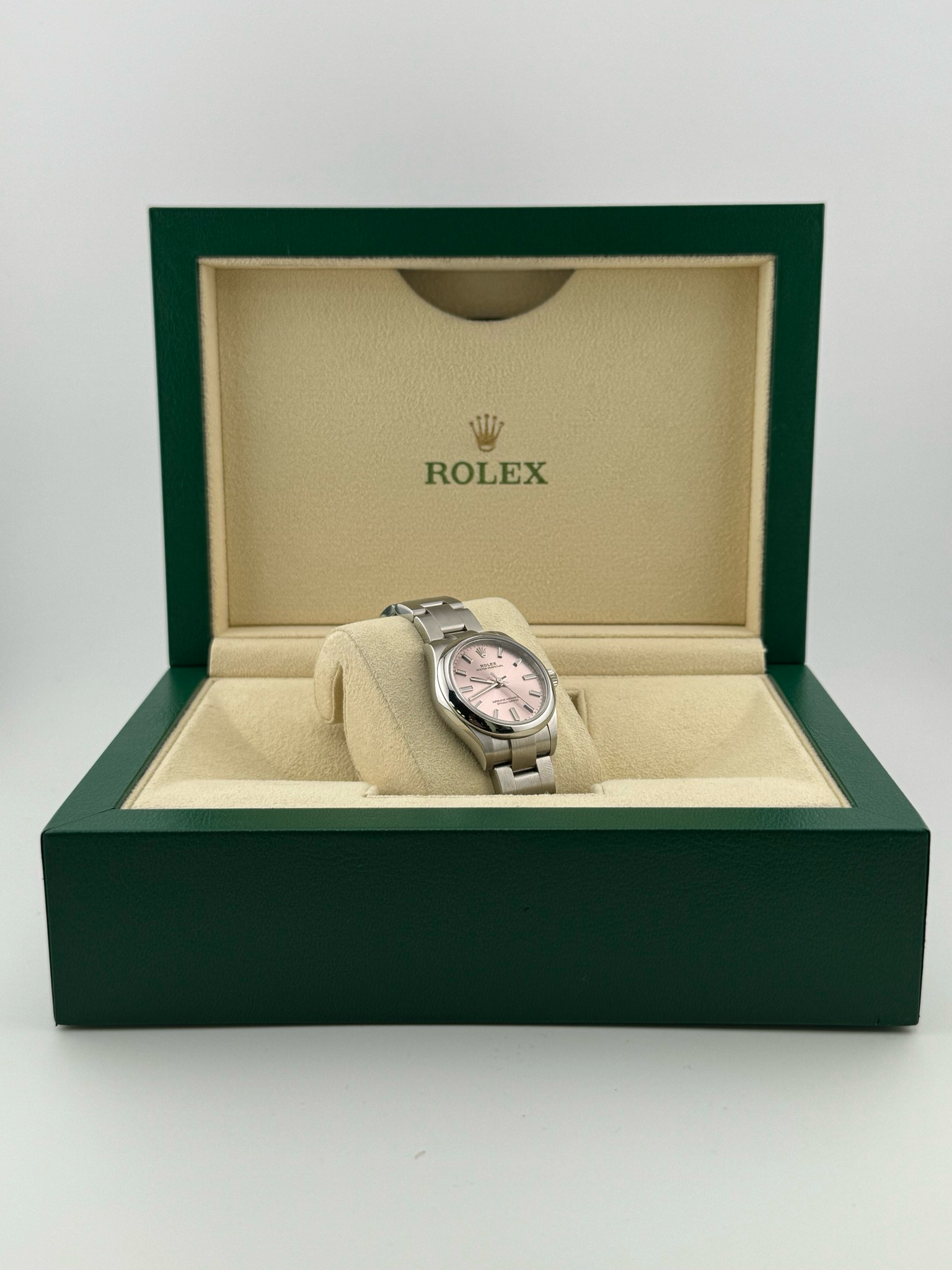 Rolex Oyster Perpetual Pink Dial 31mm (ref: 277200)