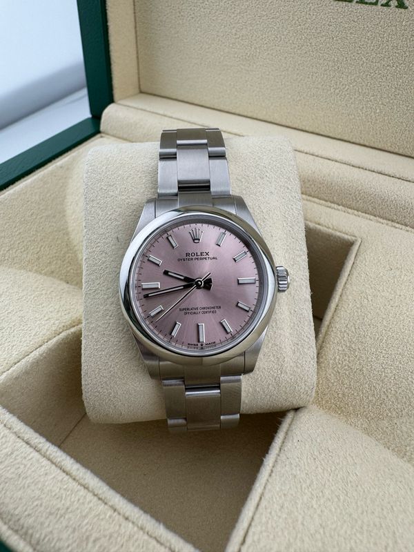 Rolex Oyster Perpetual Pink Dial 31mm (ref: 277200)
