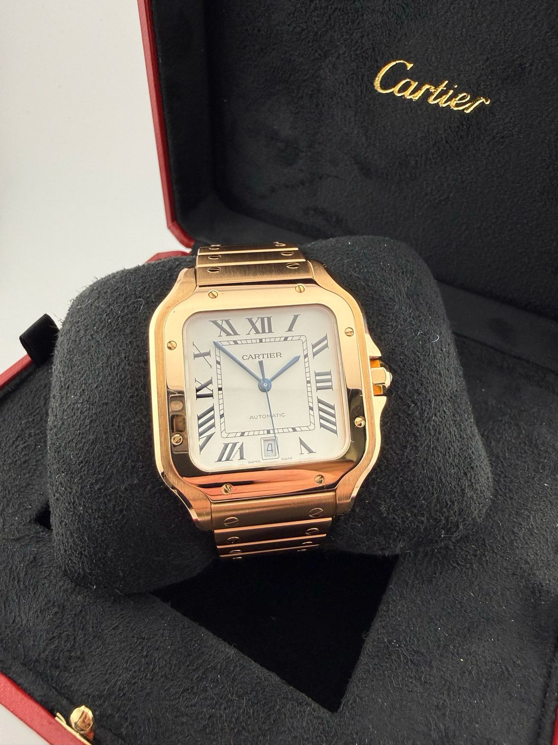 2021 Cartier Santos Rose Gold L (ref: WGSA0018) 2021 Cartier Santos Rose Gold L (ref: WGSA0018)