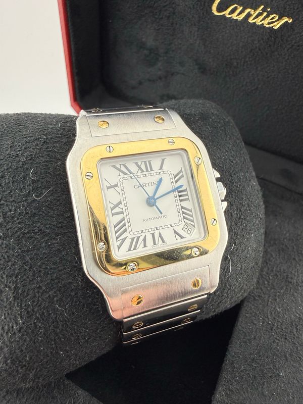 Cartier Santos 33mm Two Tone Yellow Gold Stainless Steel (ref: 2823)