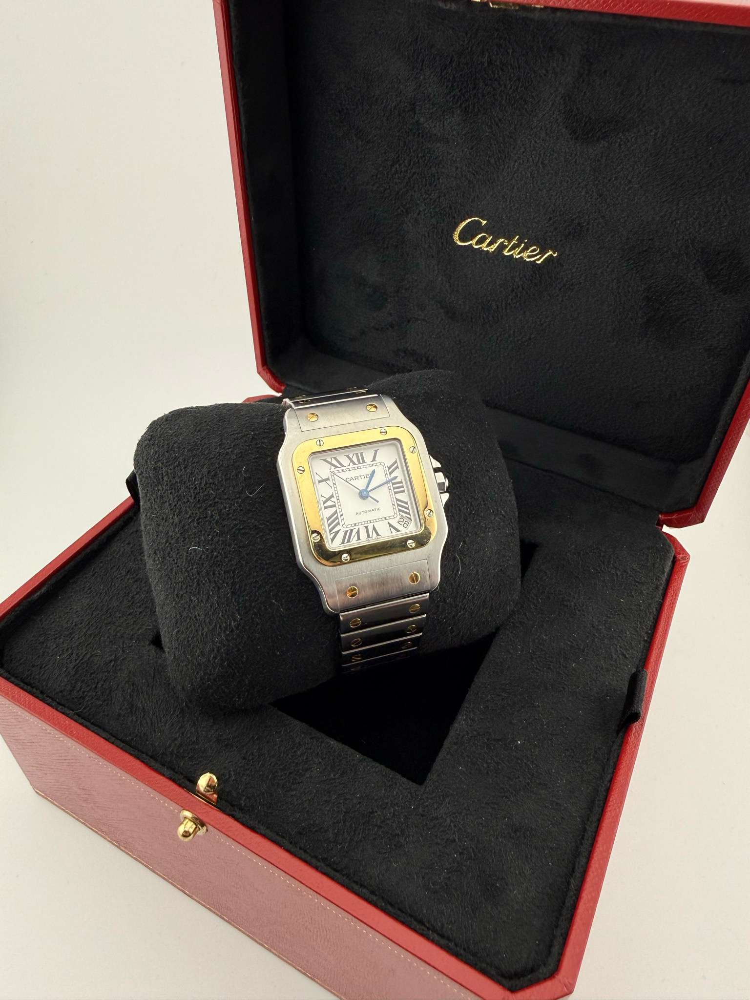 Cartier Santos 33mm Two Tone Yellow Gold Stainless Steel (ref: 2823)