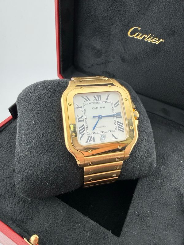2021 Cartier Santos Yellow Gold L (ref: WGSA0029)