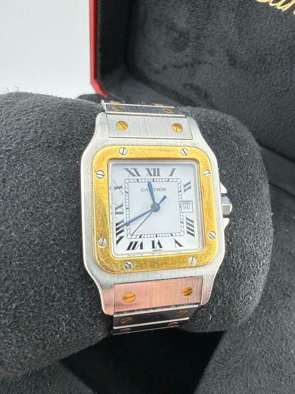 Cartier Santos 29mm Two Tone Yellow Gold Stainless Steel (ref: 2961)