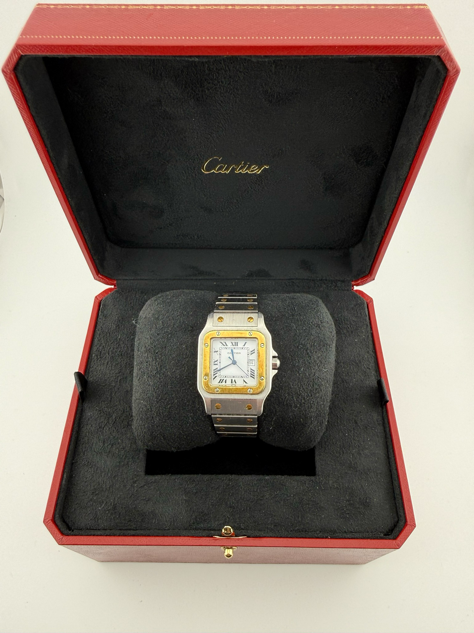 Cartier Santos 29mm Two Tone Yellow Gold Stainless Steel (ref: 2961)