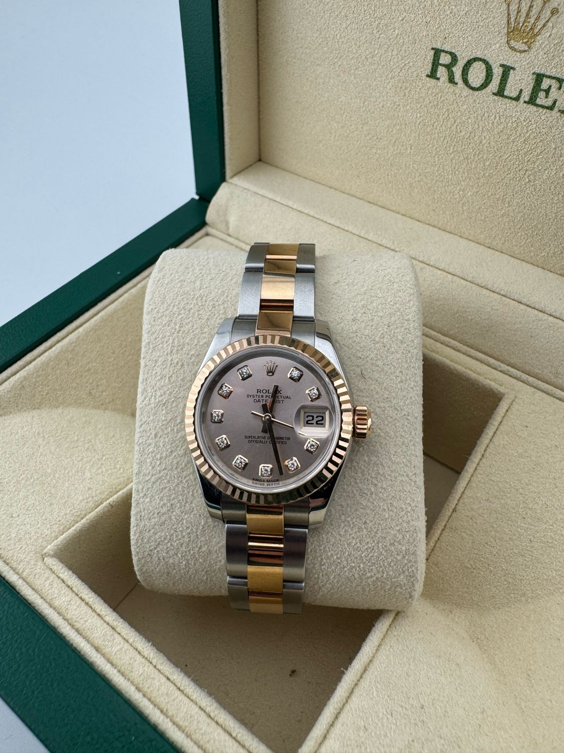 2019 Rolex Datejust 26mm Two Tone Rose Gold Steel (ref:179161) 2019 Rolex Datejust 26mm Two Tone Rose Gold Steel (ref:179161)