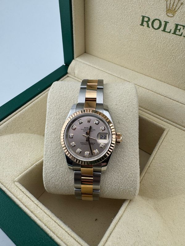 2019 Rolex Datejust 26mm Two Tone Rose Gold Steel (ref:179161)
