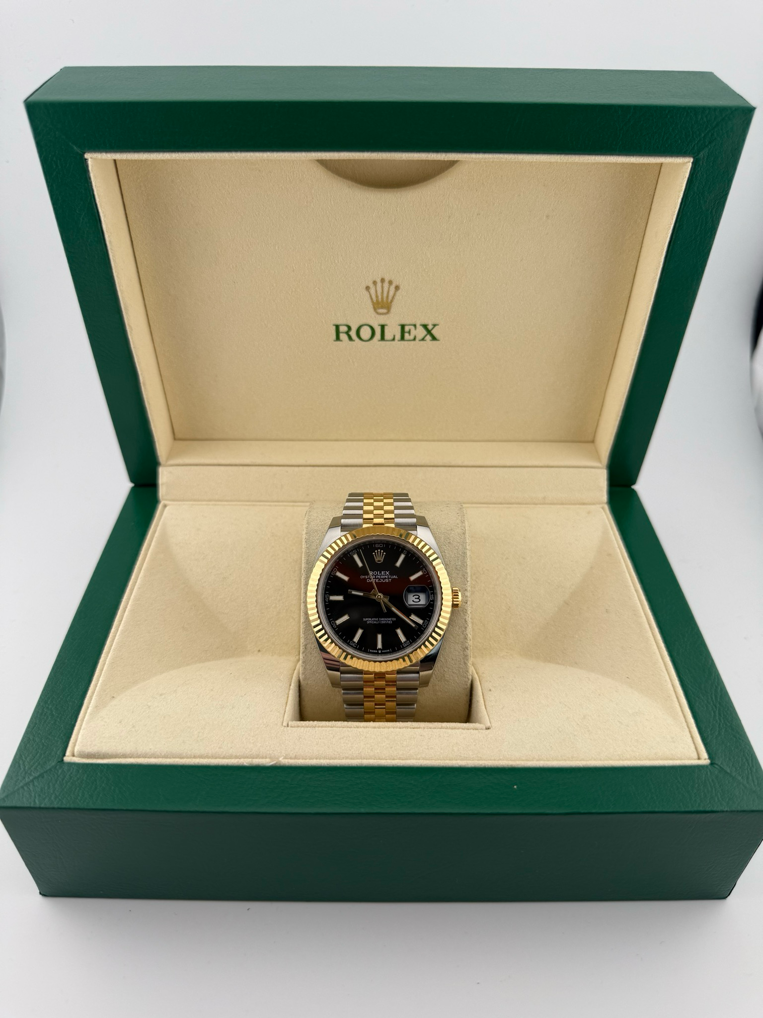 2024 Rolex Datejust II 41mm Two Tone 18K Gold Stainless Steel (ref: 126333)