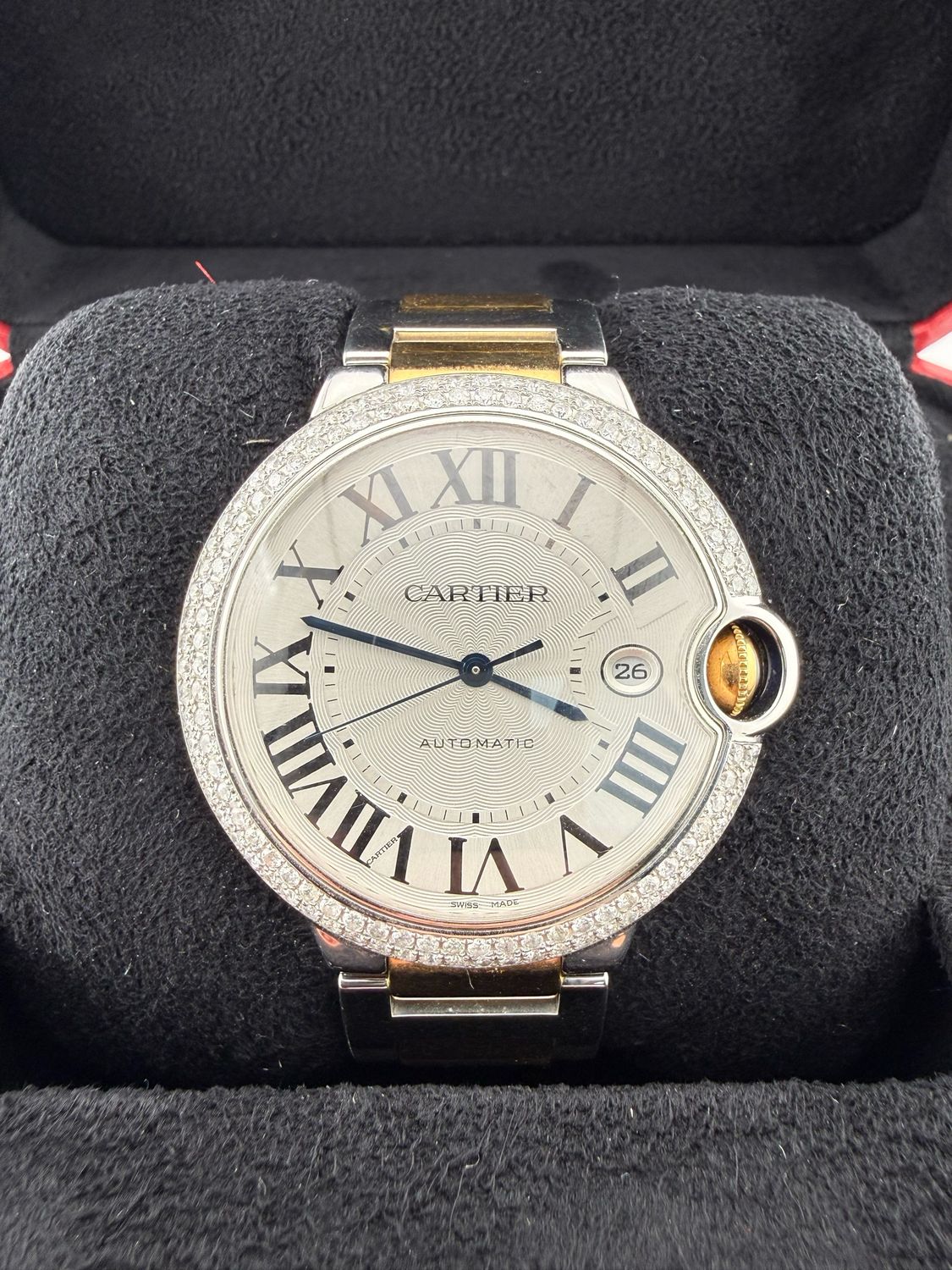 2012 Cartier Ballon Bleu 42mm Two Tone 18K Gold Stainless Steel (ref: 3001)