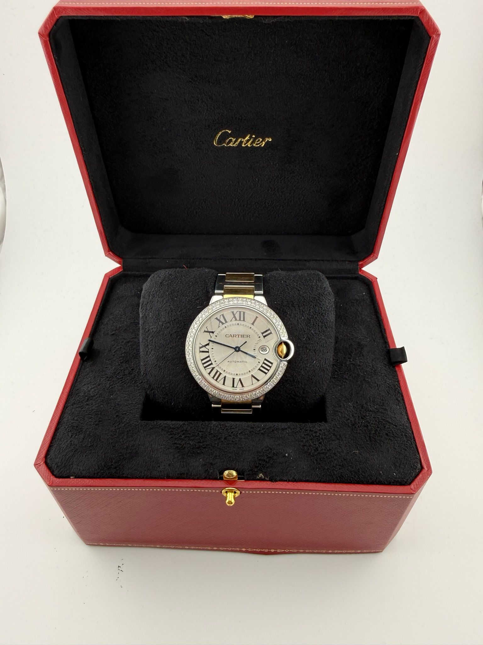 2012 Cartier Ballon Bleu 42mm Two Tone 18K Gold Stainless Steel (ref: 3001)