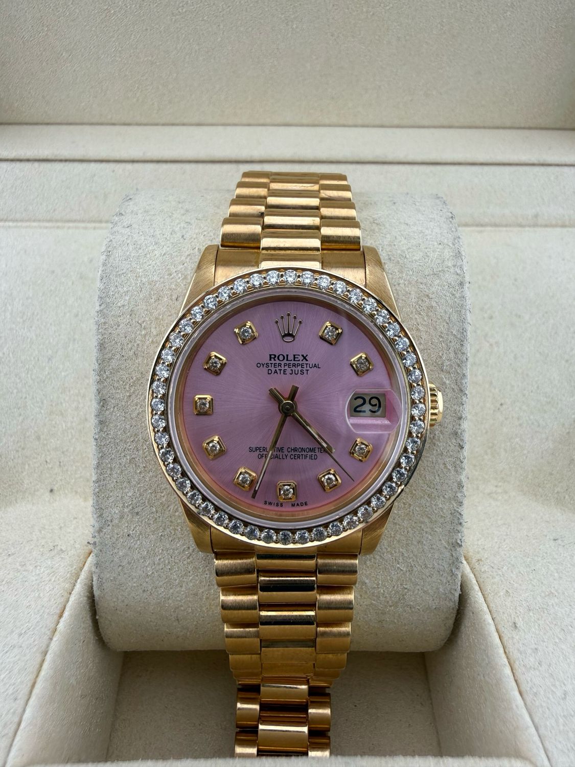 1990 Rolex Datejust 31mm 18K Gold (ref: 68278)