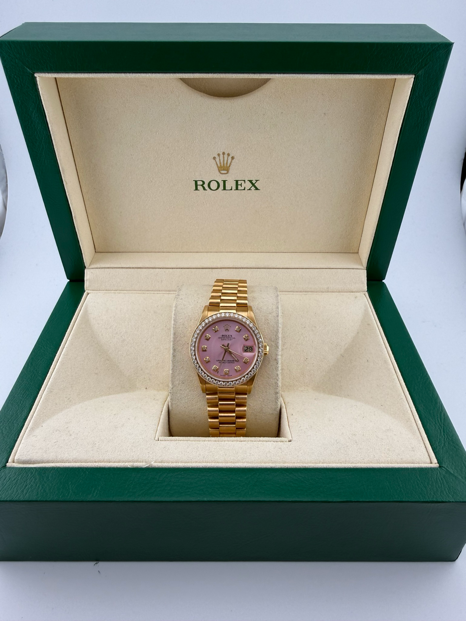 1990 Rolex Datejust 31mm 18K Gold (ref: 68278)