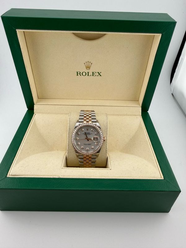 2022 Rolex Datejust 36mm Two-Tone Rose Gold Stainless Steel (ref: 126281rbr)