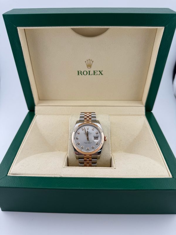 Rolex Datejust 36mm Two Tone Rose Gold (ref: 116231)