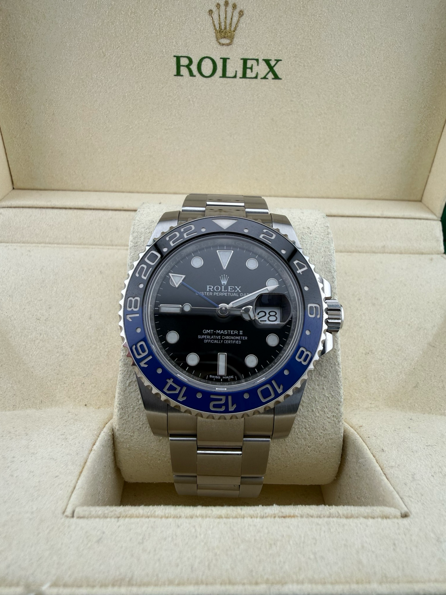 Rolex Batman GMT 40mm Stainless Steel (ref: 116710blnr)