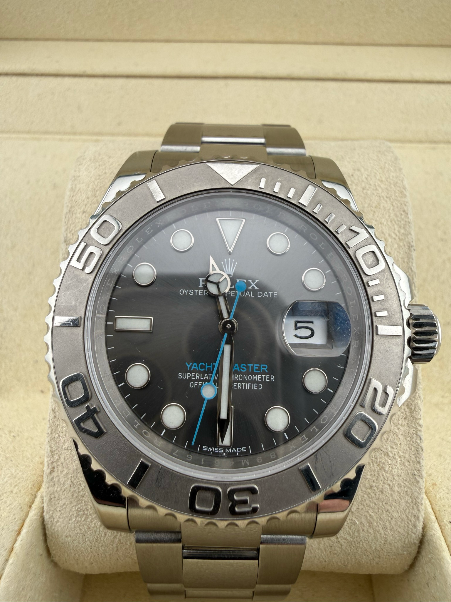 Rolex Yachtmaster 40mm Two Tone Stainless Steel Platinum (ref: 116622)
