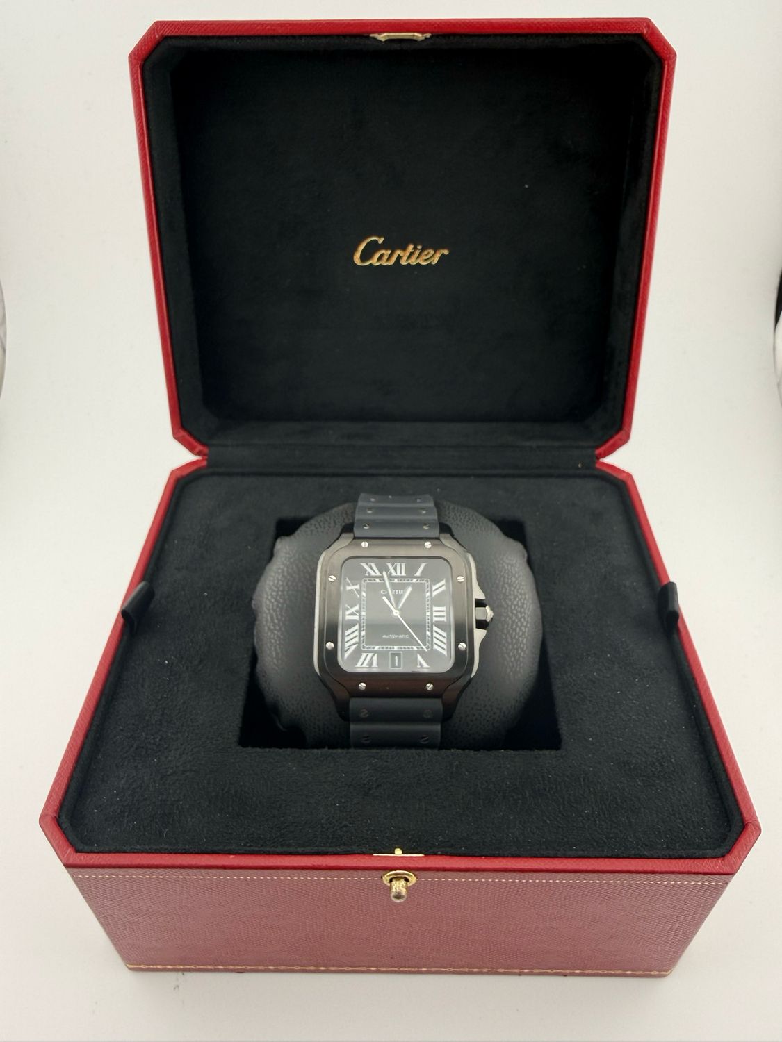 Cartier Santos L 40mm ADLC Coated Steel (ref: wssa0039)