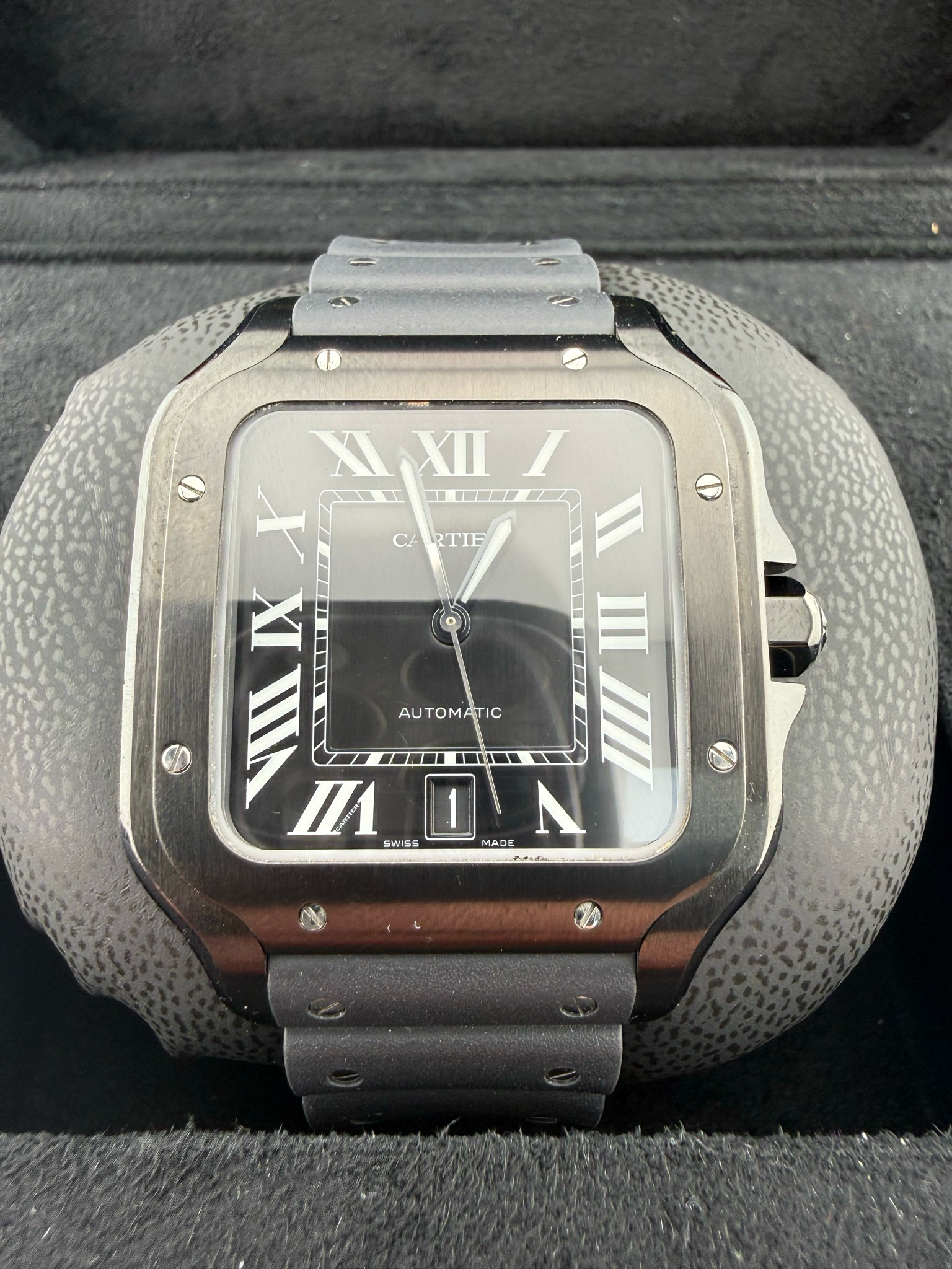 Cartier Santos L 40mm ADLC Coated Steel (ref: wssa0039)